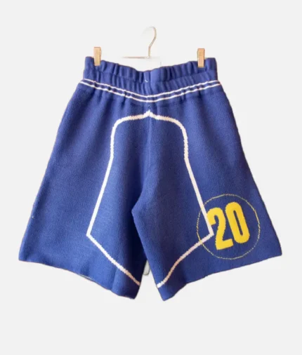 House Of Errors Knitted Football Shorts Blue