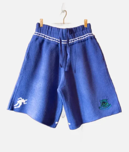 House Of Errors Knitted Football Shorts Blue