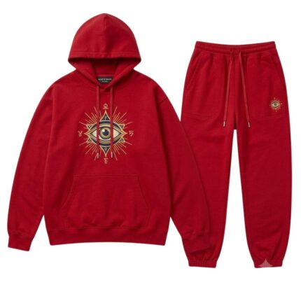 House Of Errors All-Seeing Tracksuit Scarlet back view