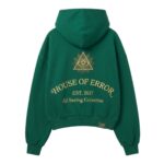 House Of Errors All-Seeing Hoodie in Emerald back view