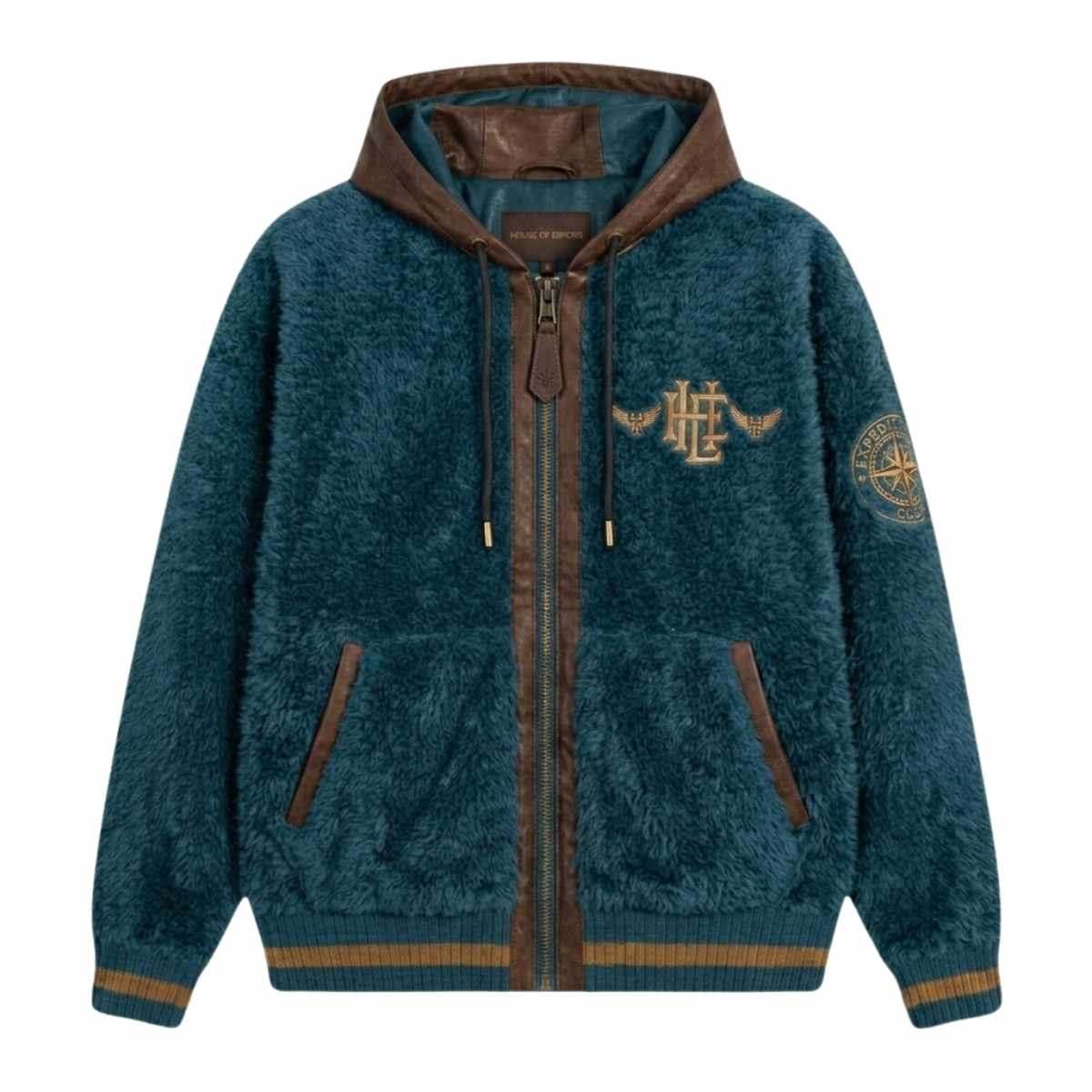 House Of Errors All-Seeing Hoodie in Neptune Front View House Of Errors All-Seeing Hoodie in Neptune front view