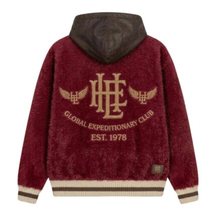 House Of Errors All-Seeing Hoodie in Scarlet back view