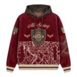 House Of Errors All-Seeing Hoodie in Scarlet front view