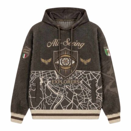 House Of Errors All-Seeing Hoodie in Silt front view