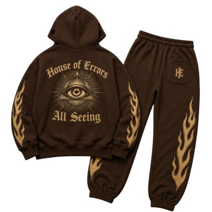 House of Errors Brown Tracksuit back view