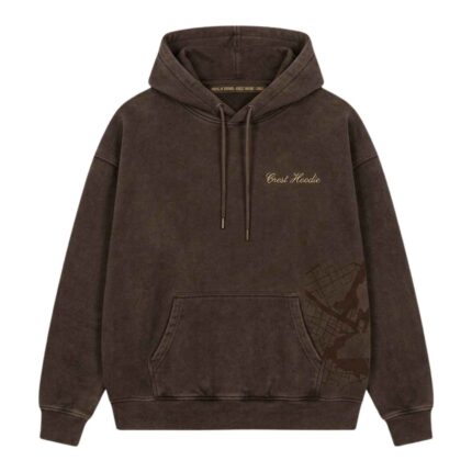 House Of Errors Crest Hoodie In Sable front view