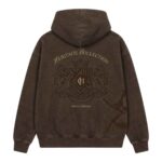 House Of Errors Crest Hoodie In Sable back view
