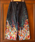 EMBROIDERED CARPENTER JEANS IN FADED BLACK