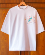 EMBROIDERED PAINT SPLATTER TEE