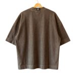 Hotel Errors Patch Heavyweight Tee in Sable back view showing heavyweight fabric and rear design