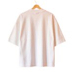 Hotel Errors Patch Heavyweight Tee in White back view showing heavyweight fabric and rear design