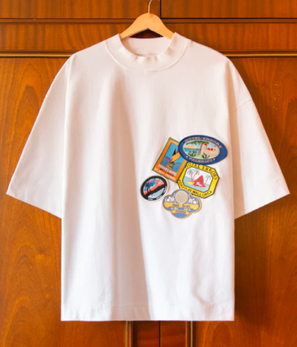 HOTEL ERRORS PATCH HEAVYWEIGHT TEE IN WHITE