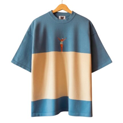 Knitted Diving Tee front view showing textured knit fabric and t-shirt design