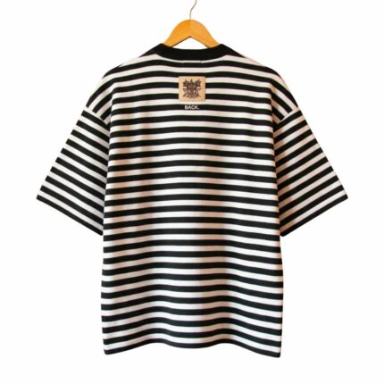 Knitted Peeping Tee back view showing knitted fabric texture and fit