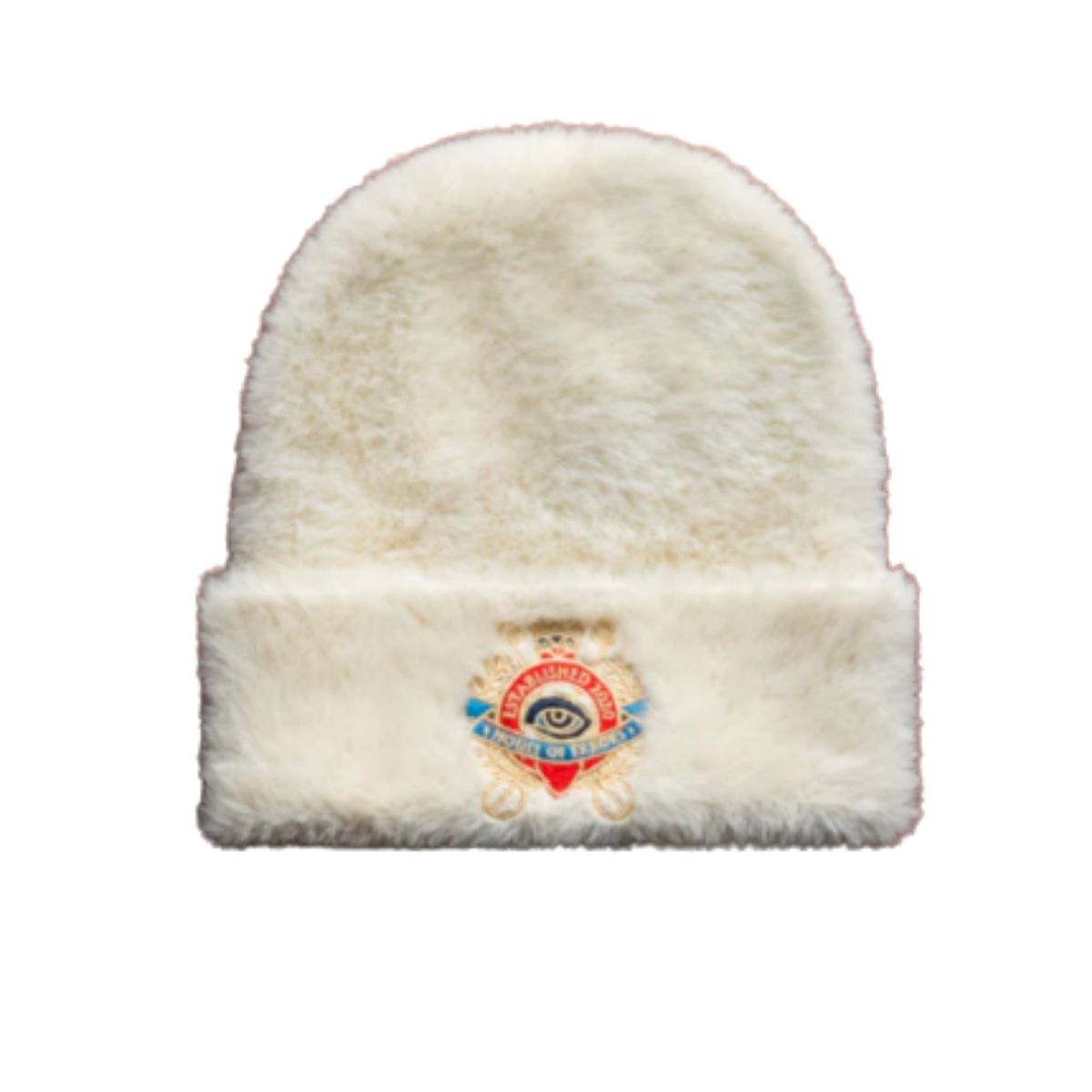 SHAGGY CROWN BEANIE IN CREAM SHAGGY CROWN BEANIE IN CREAM