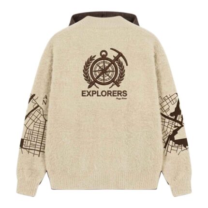 House Of Errors Shaggy Knitted Explorers back view