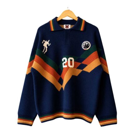 Graphic Heavyweight Sweatshirt Navy front view