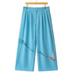 Knitted Cotton Boat Trousers front view