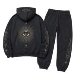 All Seeing Charcoal Eye Tracksuit back view