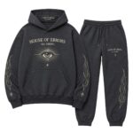 All Seeing Charcoal Eye Tracksuit front view