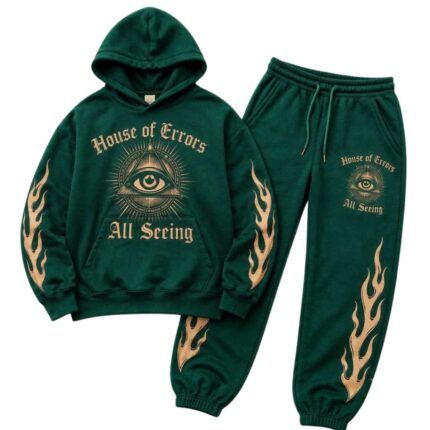 All Seeing Green Tracksuit front view