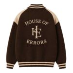 Cedar Knit Jacket – Brown & Cream back view