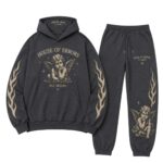 Charcoal Angel Tracksuit front view
