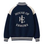 Classic Varsity Jacket – Navy Back View
