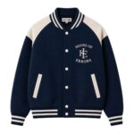 Classic Varsity Jacket – Navy Front View