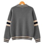 Cloud Sherpa Jacket – Grey & Cream back view