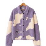 Dream Cloud Sherpa Jacket – Lavender Front View