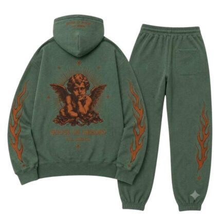 Green Angel Tracksuit back view