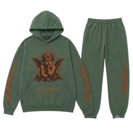 Green Angel Tracksuit front view
