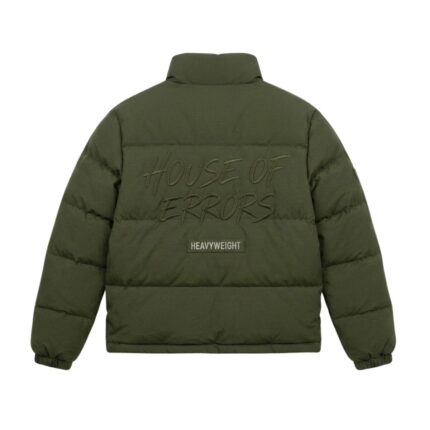 Heavyweight Embroidered Zip-Up Puffer