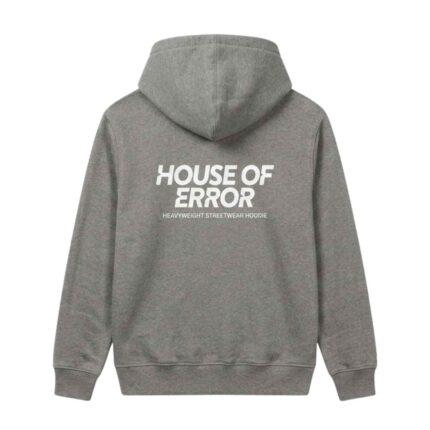 House Of Errors Heavyweight Streetwear Hoodie back view