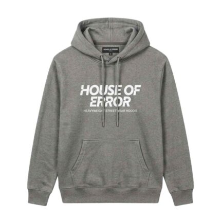 House Of Errors Heavyweight Streetwear Hoodie front view