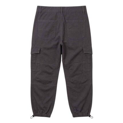 House Of Errors Charcoal Grey Cargo Trousers back view showing design and fit