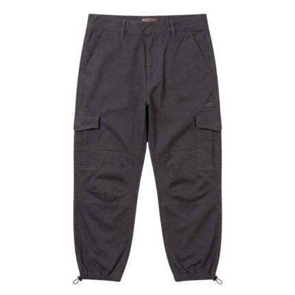 House Of Errors Charcoal Grey Cargo Trousers front view showing cargo design