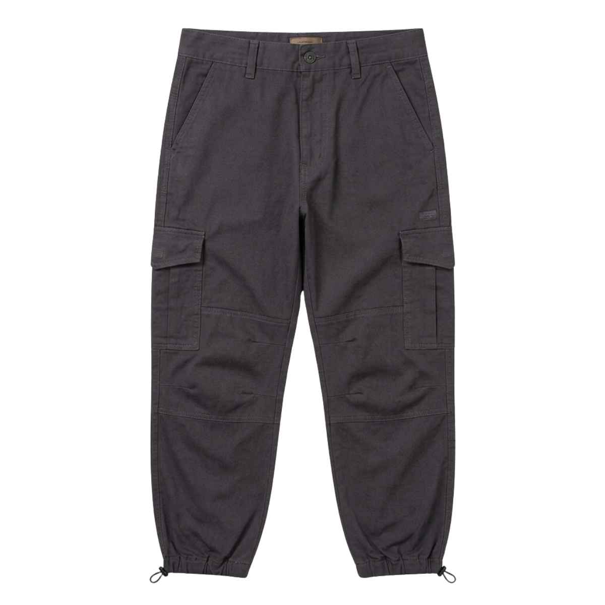 House Of Errors Charcoal Grey Cargo Trousers Front View House Of Errors Charcoal Grey Cargo Trousers front view showing cargo design