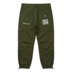 House Of Errors Olive Cargo Trousers back view showing cargo design and fit