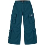 House Of Errors Teal Blue Cargo Trousers front view showing cargo design