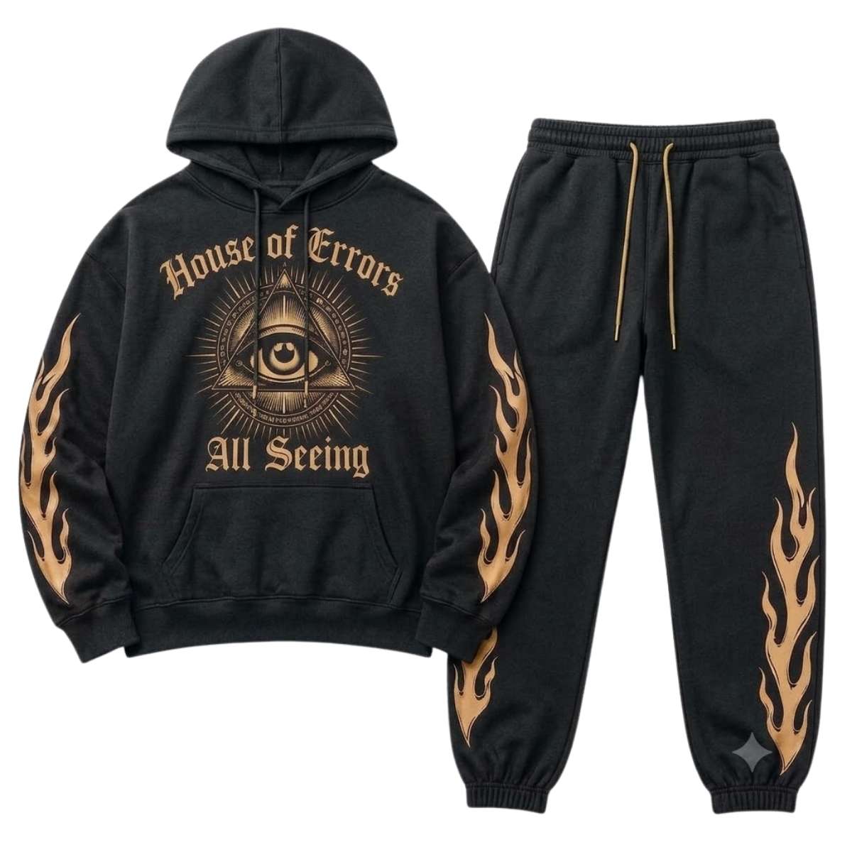 House of Errors Black Tracksuit Gold Eye House of Errors Black Tracksuit Gold Eye