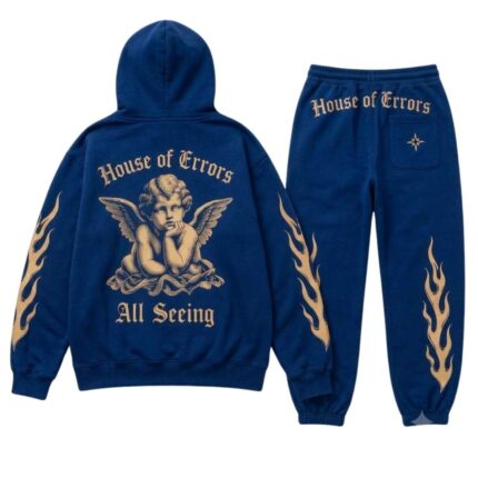 House of Errors Blue Tracksuit back view