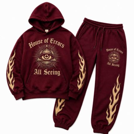 House of Errors Brown Tracksuit front view