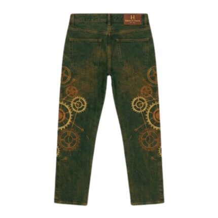 House of Errors Green Gear Denim back view showing denim fit and details