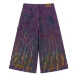 House of Errors Purple Paint Denim back view showing denim fit and paint details