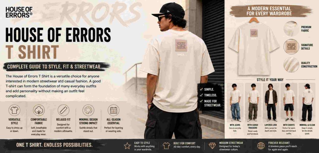 House of Errors T Shirt: Complete Guide to Style, Fit & Streetwear 2 House of Errors T Shirt Complete Guide to Style Fit Streetwear 3
