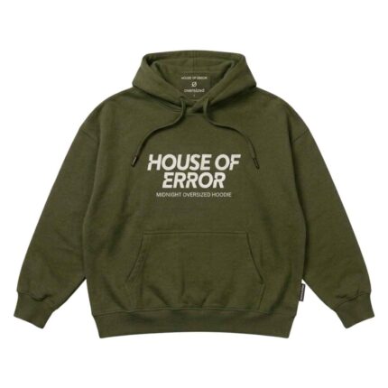 House Of Errors Midnight Oversized Hoodie front view