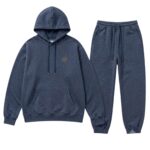 Navy Blue Heather Essential Tracksuit front view