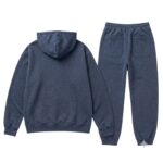 Navy Blue Heather Essential Tracksuit back view